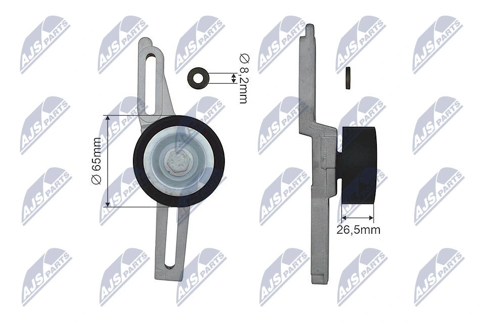 Натяжний ролик Febi 5803 ціна, від 12.50 USD