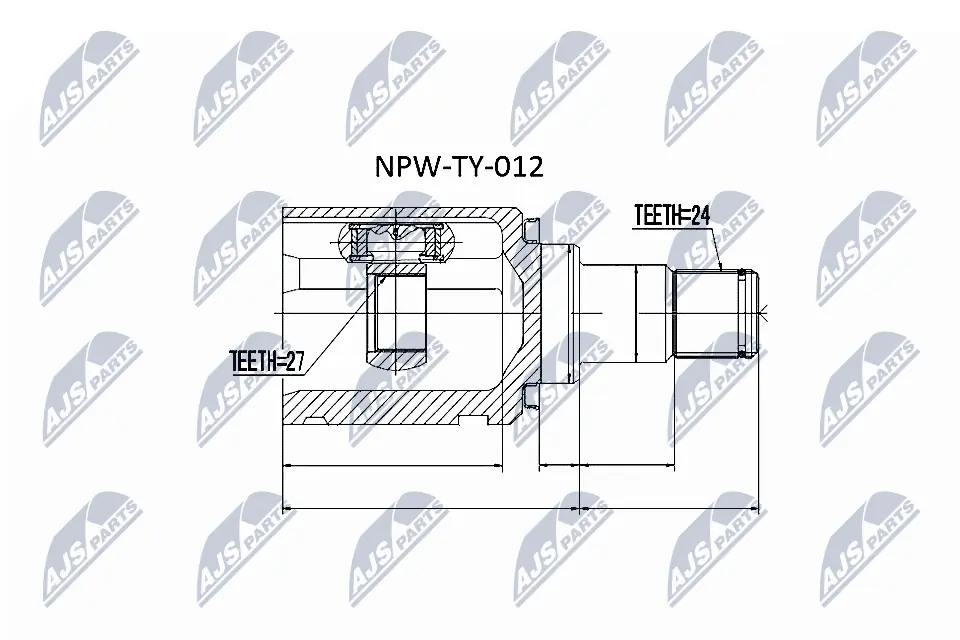 NPWTY012 NTY ШРКШ внутрішній, передній, лівий