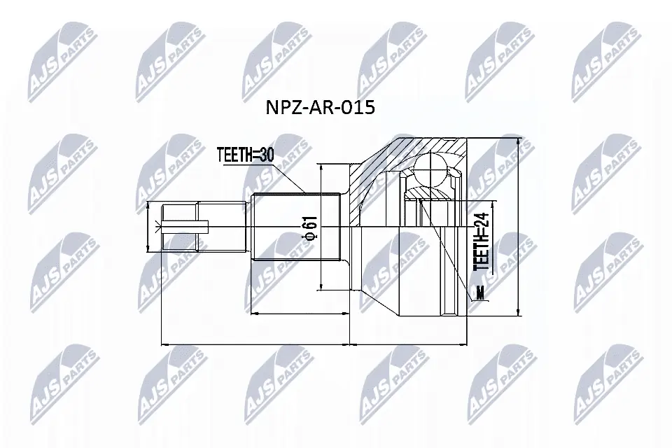 TOJ0014 Magneti Marelli Граната зовнішня