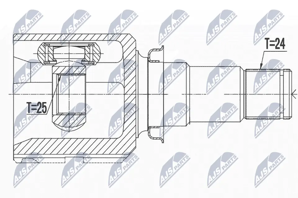Купити ШРУС внутрішній правий Toyota Auris UKP E15