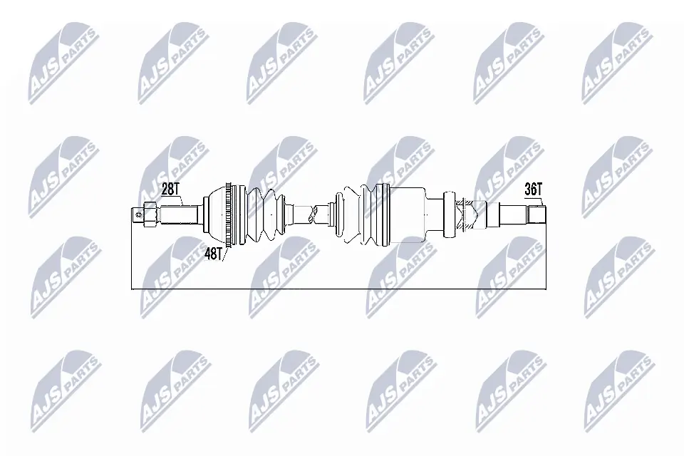 4507295 Ford Привід передній правий