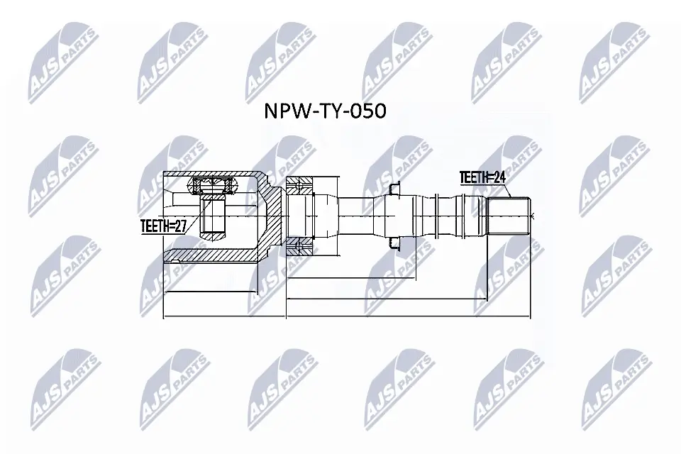NPWTY050 NTY ШРКШ внутрішній, передній, правий