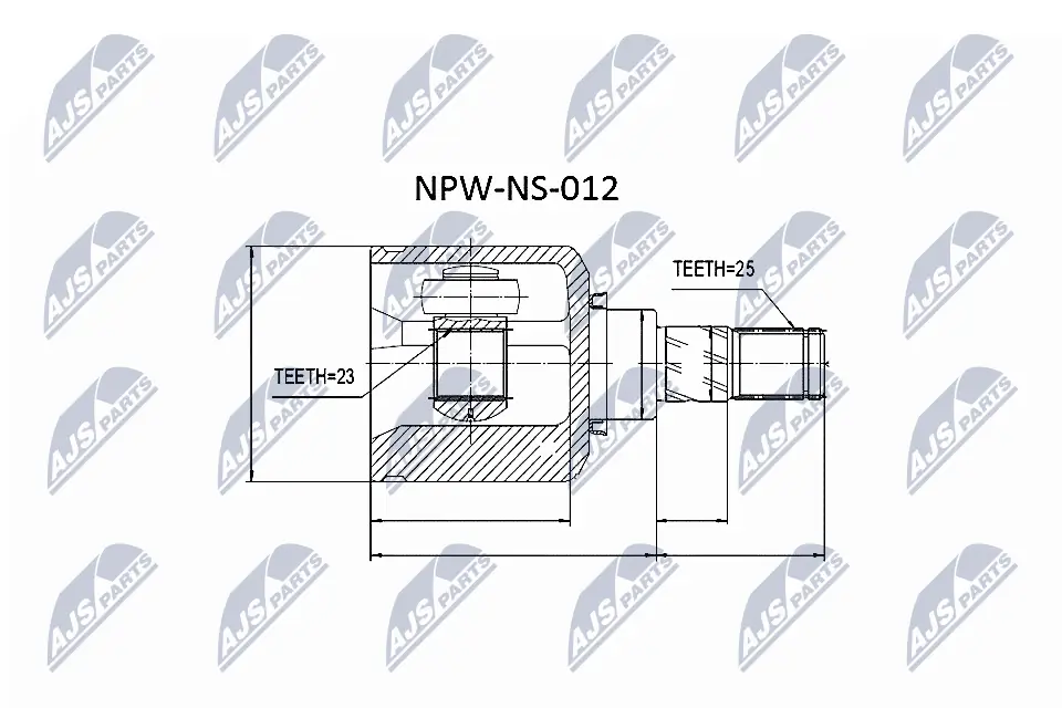 NPWNS012 NTY ШРКШ внутрішній, передній, правий