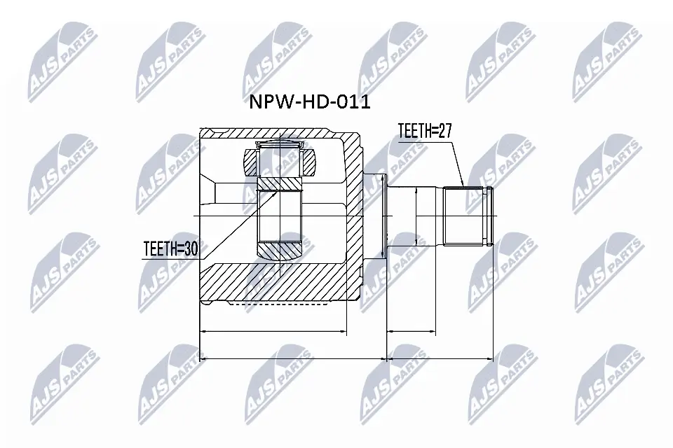NPWHD011 NTY ШРКШ внутрішній, передній, правий