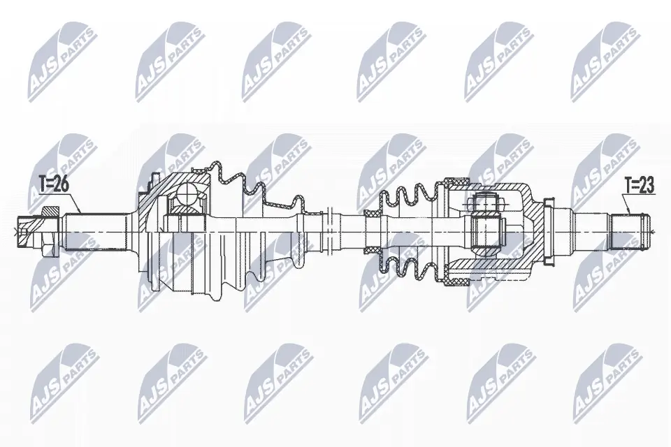 Привід передній правий на Toyota Yaris  P13