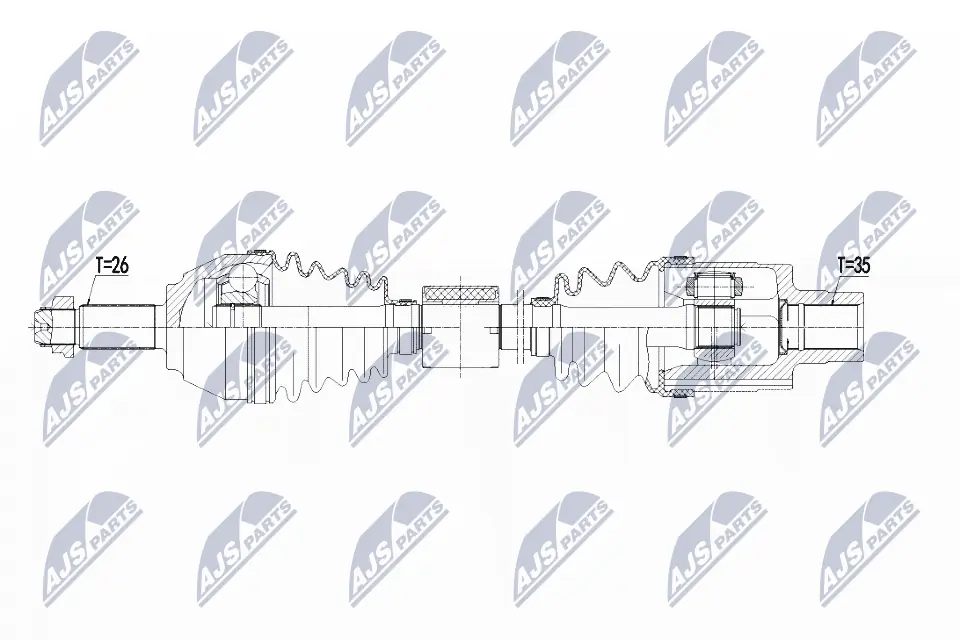 NPWBM123 NTY Привід передній правий