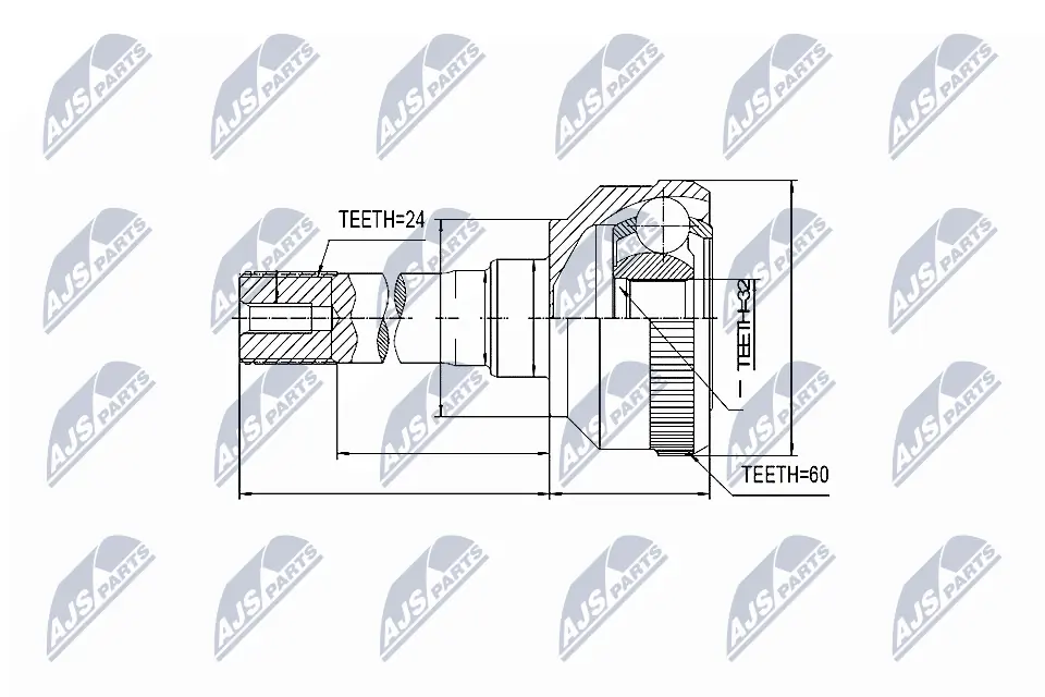 TOJ0176 Magneti Marelli Граната зовнішня