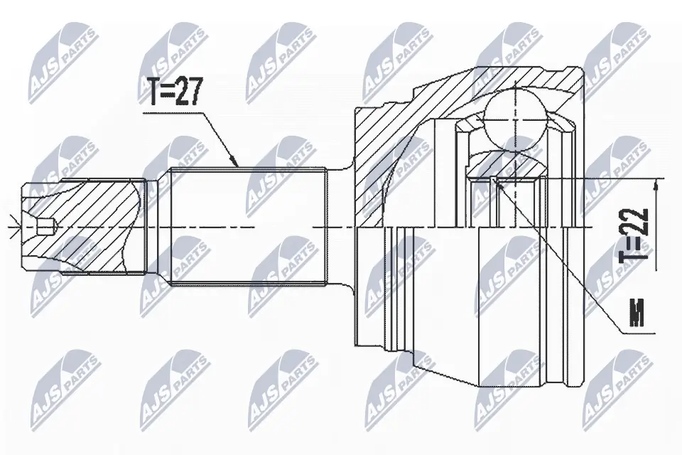 46308969 Fiat/Alfa/Lancia Граната зовнішня