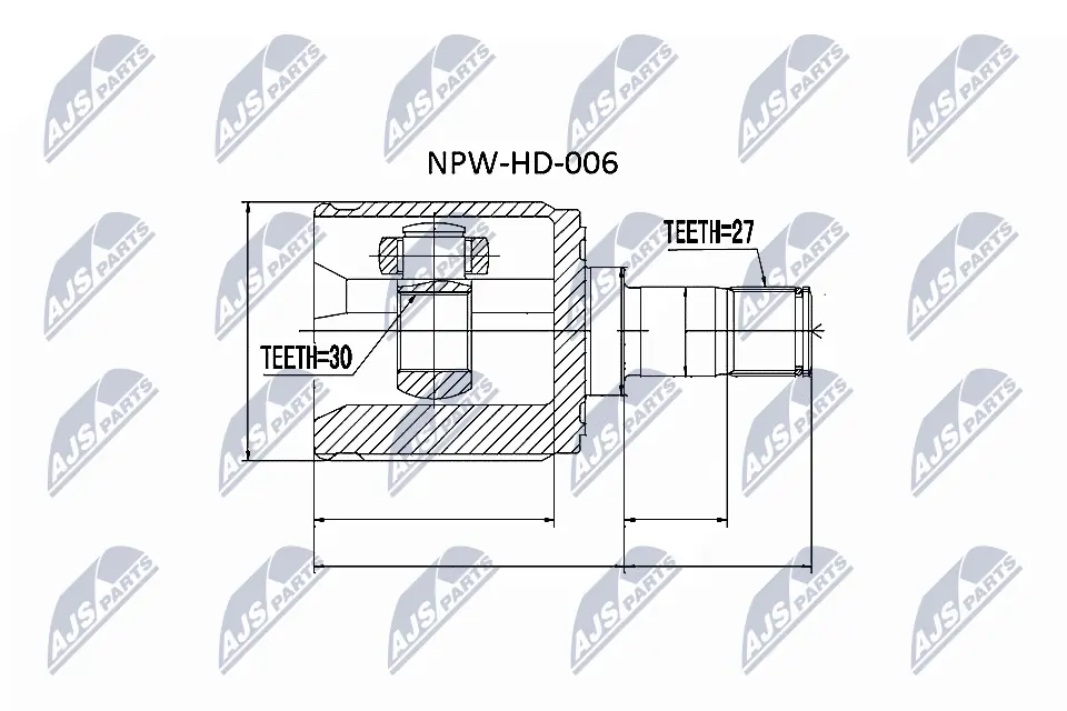 NPWHD006 NTY ШРКШ внутрішній, передній, правий