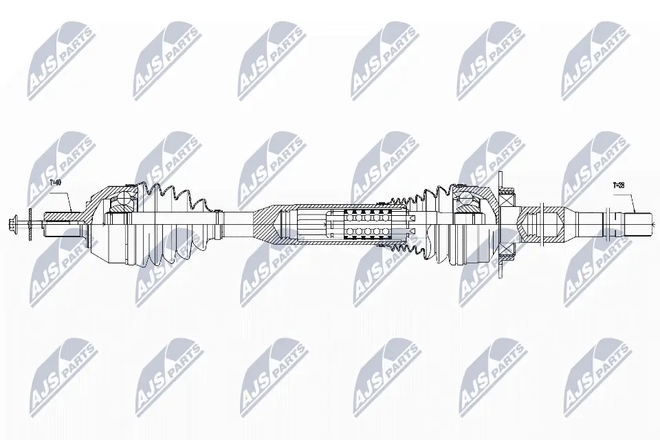 36003139 Volvo Привід передній правий
