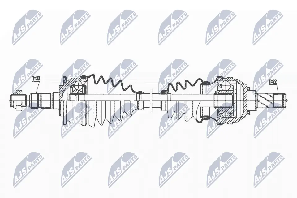 Привід передній лівий Peugeot/Citroen 13335140 ціна, від 81.66 USD
