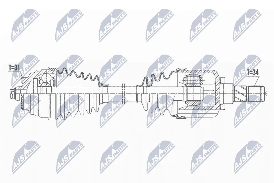 Купити 8643361 BMW Ліва піввісь