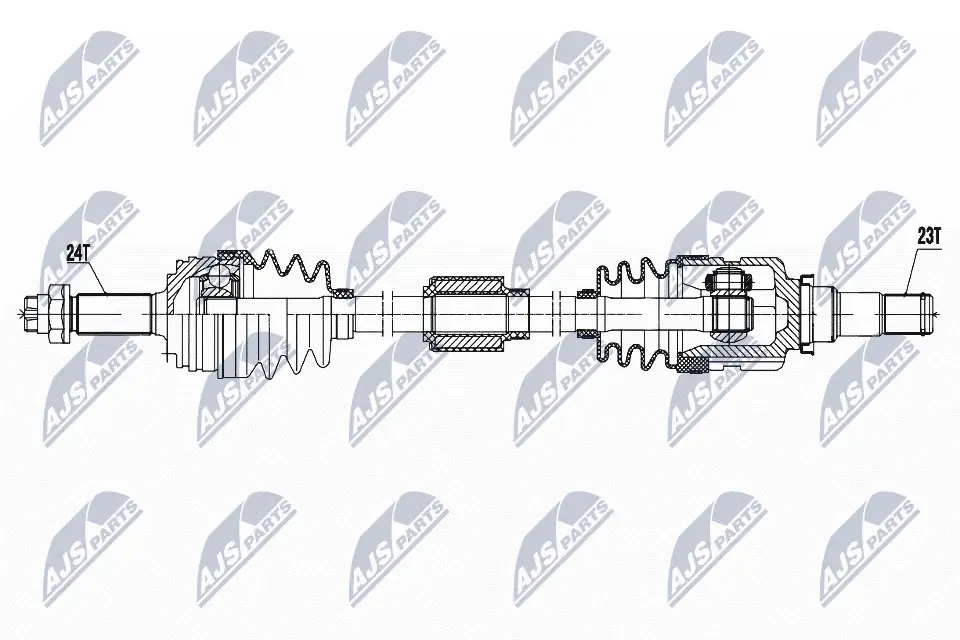 Привід правий Peugeot 107 