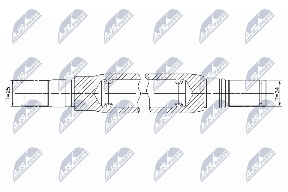 ШРКШ внутрішній, передній, правий NTY NWPPL003 ціна, від 39.28 USD