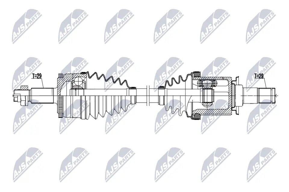 Привід лівий на Land Rover Discovery III LR3