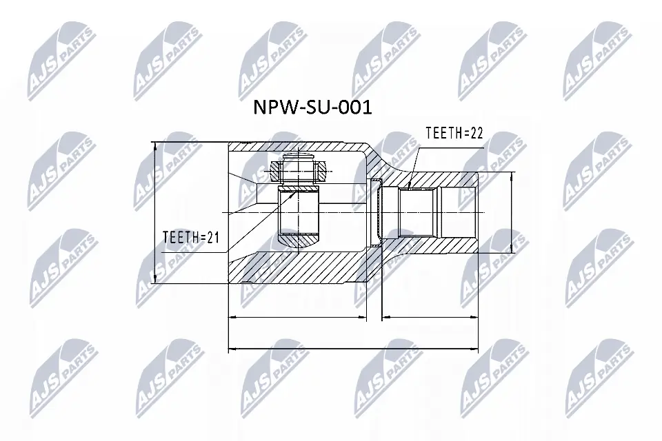 NPWSU001 NTY ШРКШ внутрішній, передній, правий