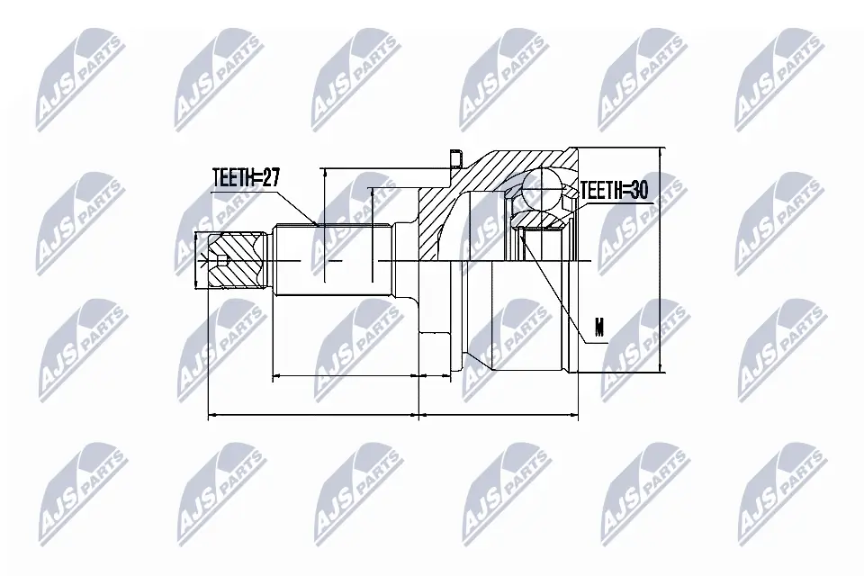 ШРУС зовнішній передній TOJ0261 Magneti Marelli