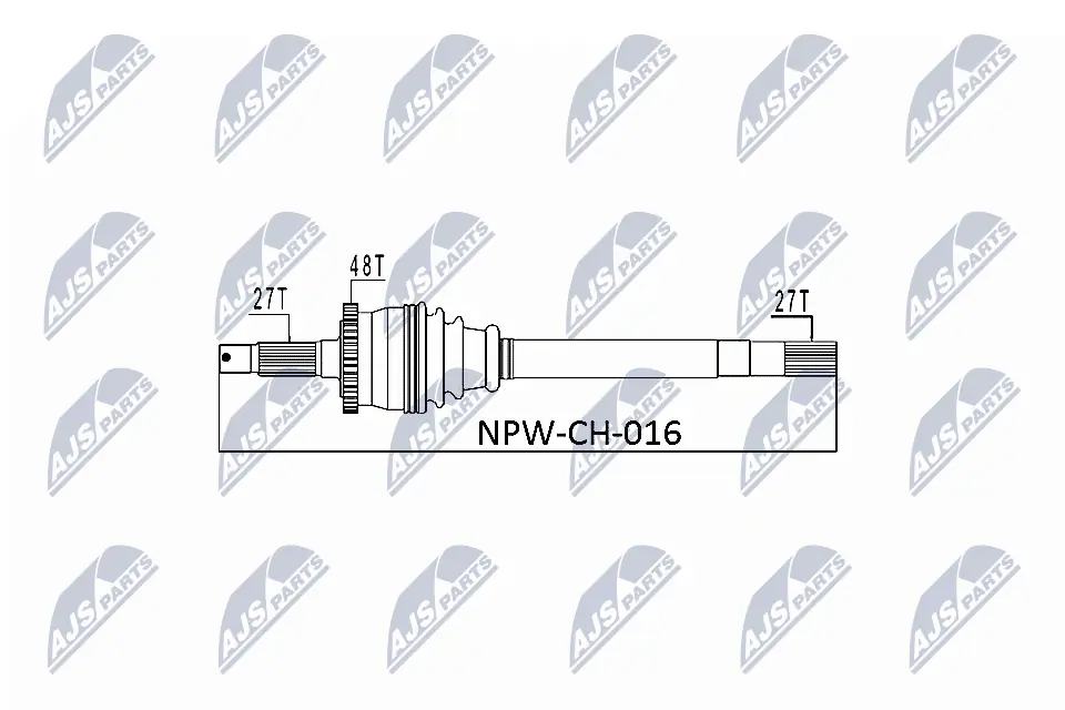 NPWCH016 NTY Привід передній правий