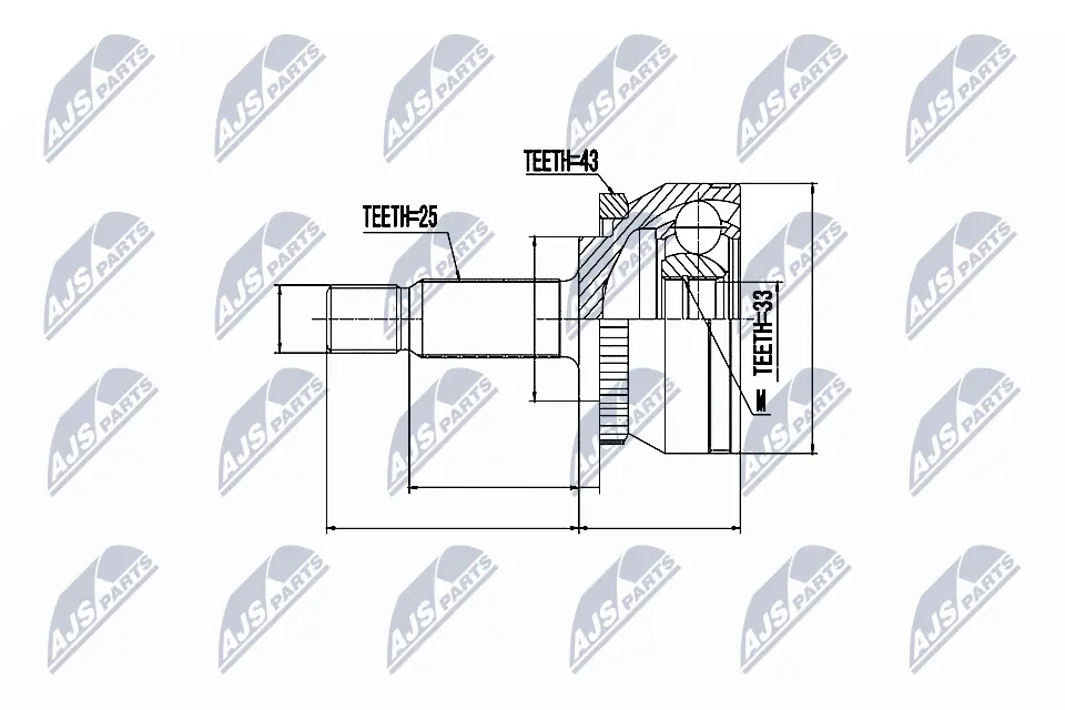 TOJ0317 Magneti Marelli Граната зовнішня