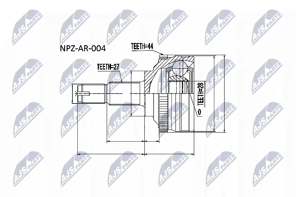 Граната колісна Fiat/Alfa/Lancia 0082489521 ціна, від 33.21 USD