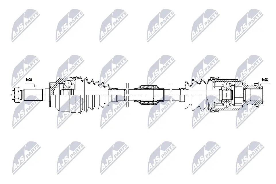Піввісь передня, права Stellox 1582322SX ціна, від 91.56 USD
