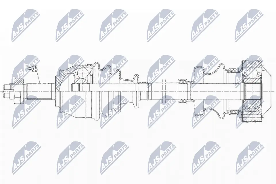 Привід лівий на Fiat Stilo  192