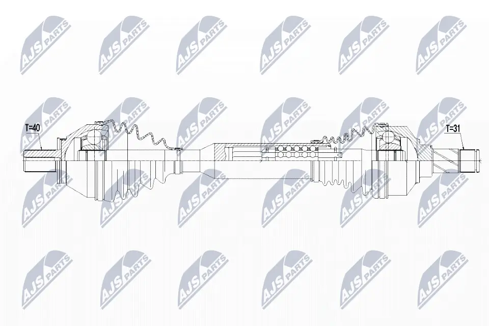 NPWVV103 NTY Привід лівий