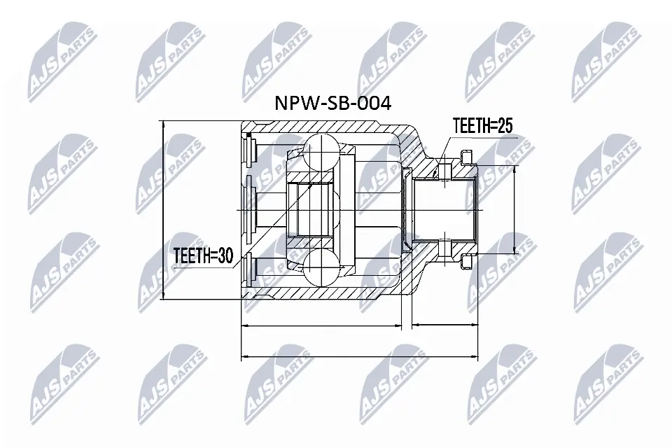 NPWSB004 NTY ШРКШ внутрішній, передній
