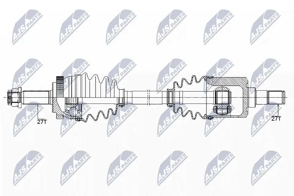 Привід передній лівий TPS TPS00021 ціна, від 55.10 USD