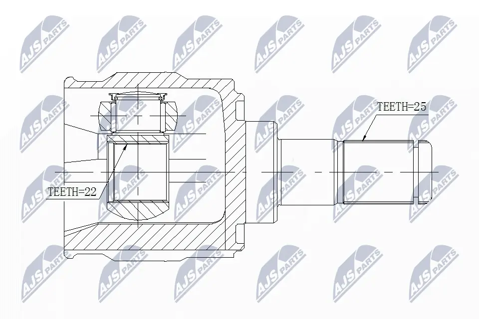 TIJ0072 Magneti Marelli ШРКШ внутрішній, передній, лівий
