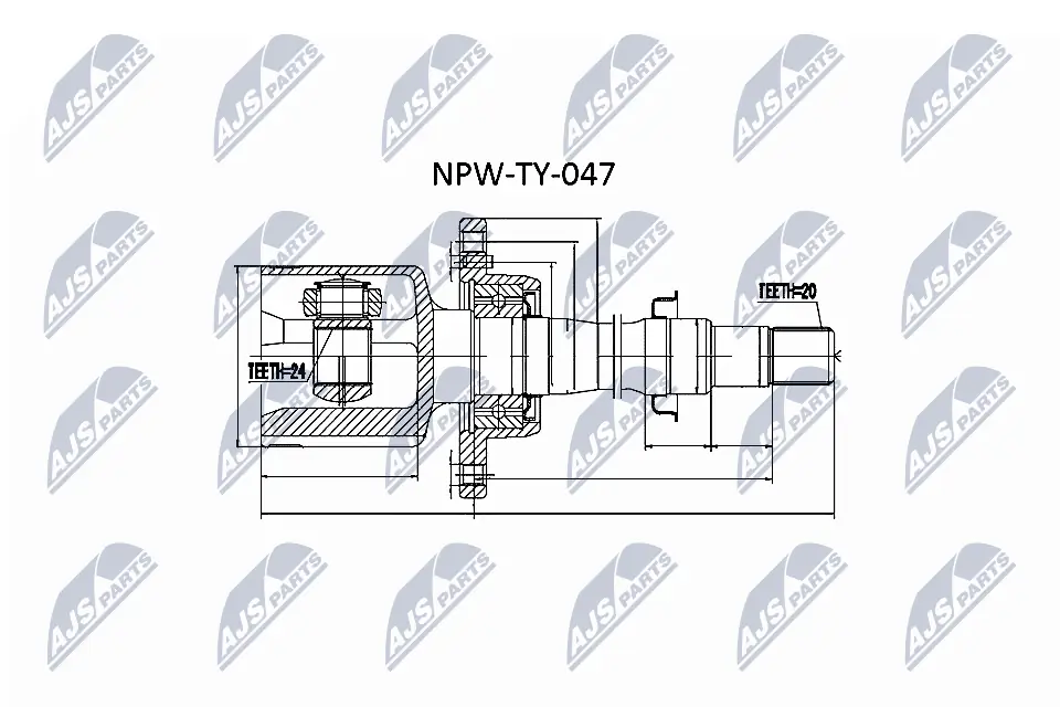 NPWTY047 NTY ШРКШ внутрішній, передній, правий
