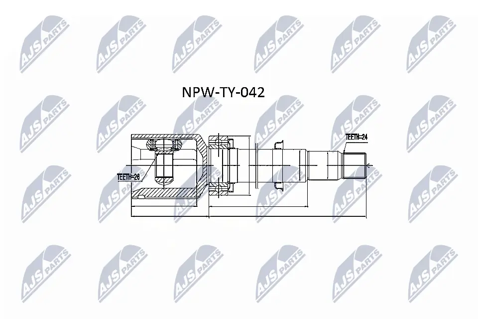 NPWTY042 NTY ШРКШ внутрішній, передній