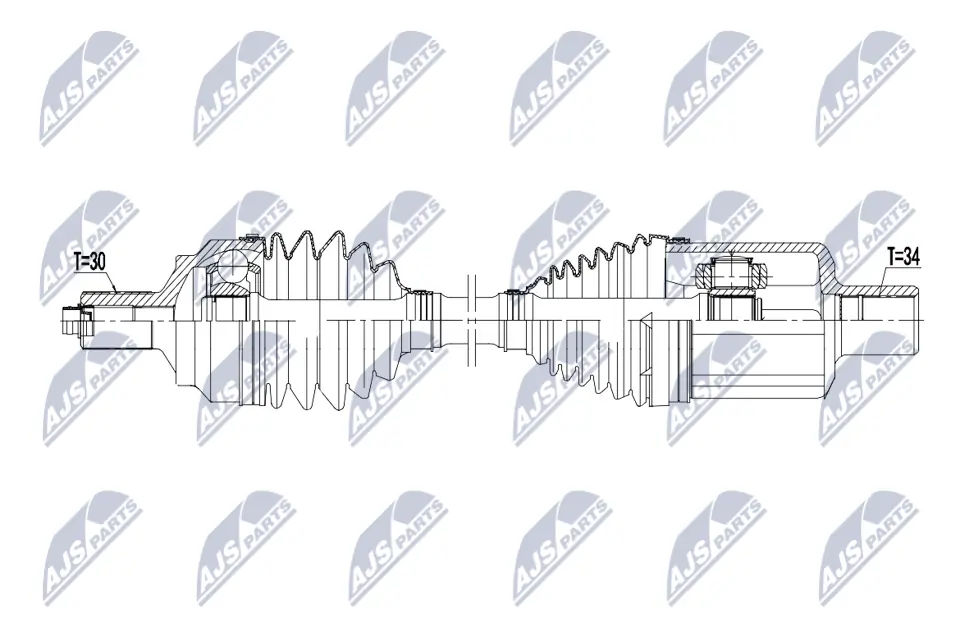 Привід передній лівий Posterparts BB8699 ціна, від 84.71 USD