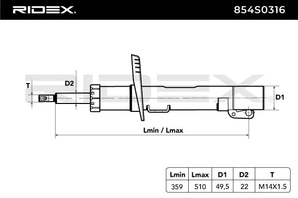  Амортизатор передній Seat Ibiza 3