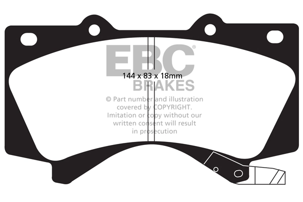 DP51815NDX EBC Brakes Передні гальмівні колодки