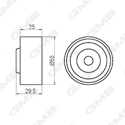 Купити GT10170 GMB Ролик паразитний ГРМ
