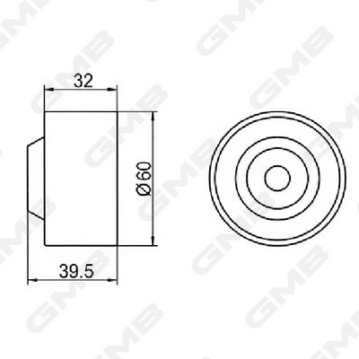 Купити GT10050 GMB Ролик паразитний ГРМ