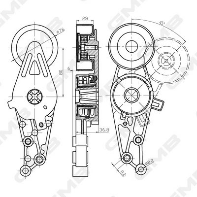 Купити Натягувач приводного ременя Audi A4 B7 8EC