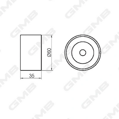 Купити GT10101 GMB Натяжний ролик