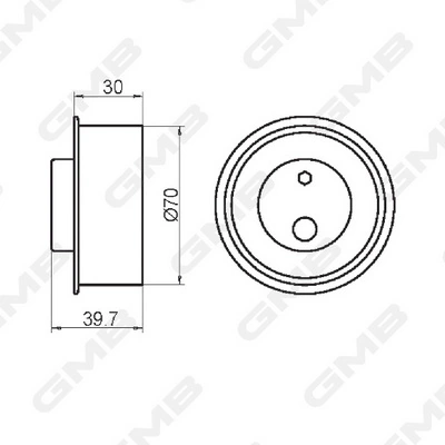 Купити GT10150 GMB Натяжний ролик