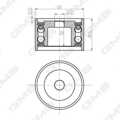 Купити GT90460 GMB Ролик паразитний ГРМ