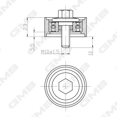2528604000 Chrysler Паразитний провідний ролик