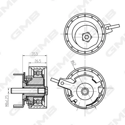 Ролик натягувач на Ford Kuga II CBS