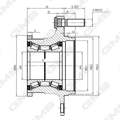 Передня маточина GH23740T GMB