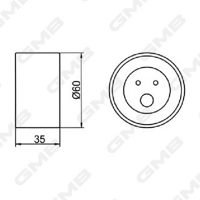 Купити GT10100 GMB Натяжний ролик