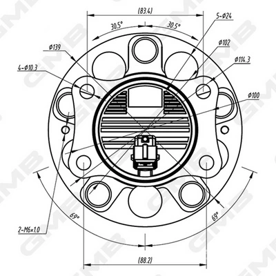 Маточини задніх коліс HSC 52730F2000 ціна, від 58.34 USD
