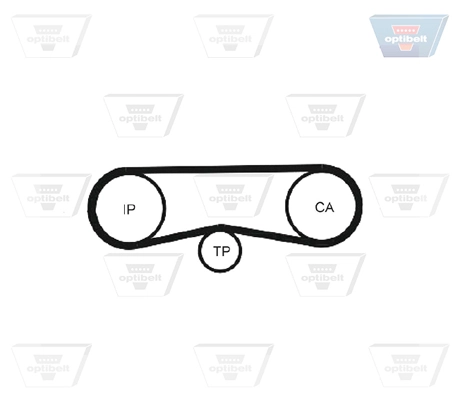 Ремінь ПНВТ Optibelt ZRK1331 ціна, від 15.58 USD
