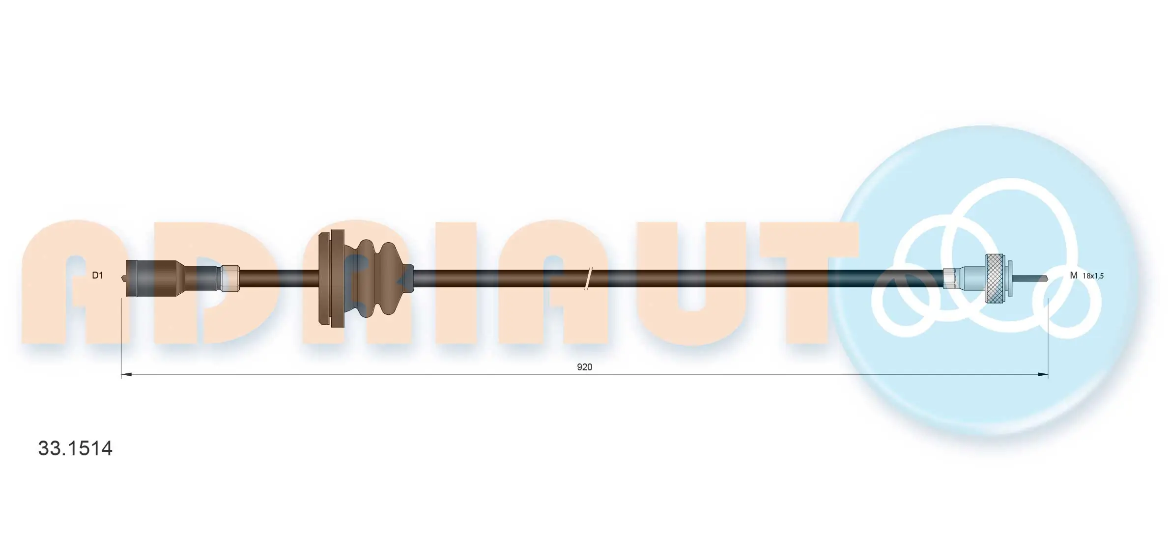  Трос спідометра Opel Kadett 