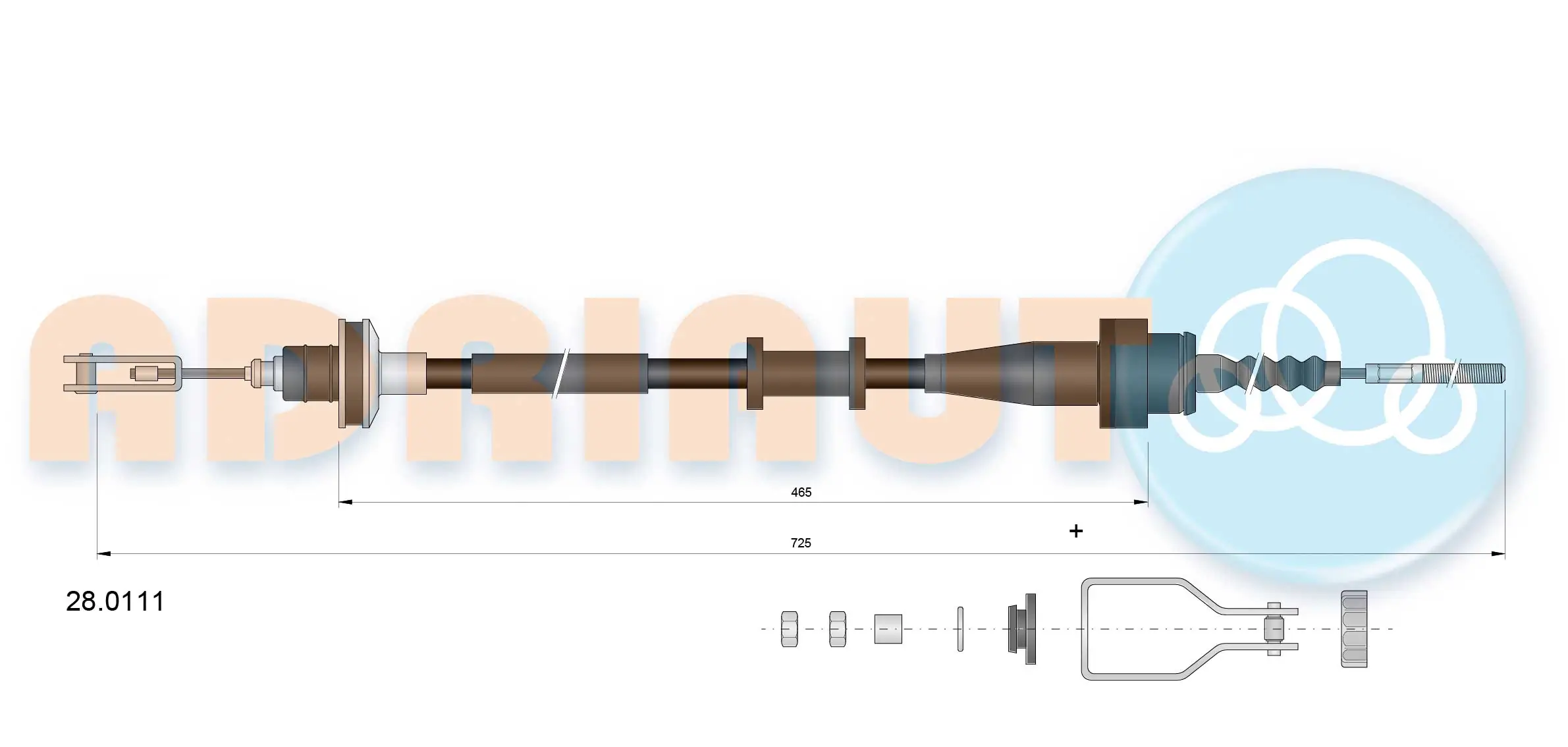Купити 3077064Y01 Nissan/Infiniti Трос зчеплення