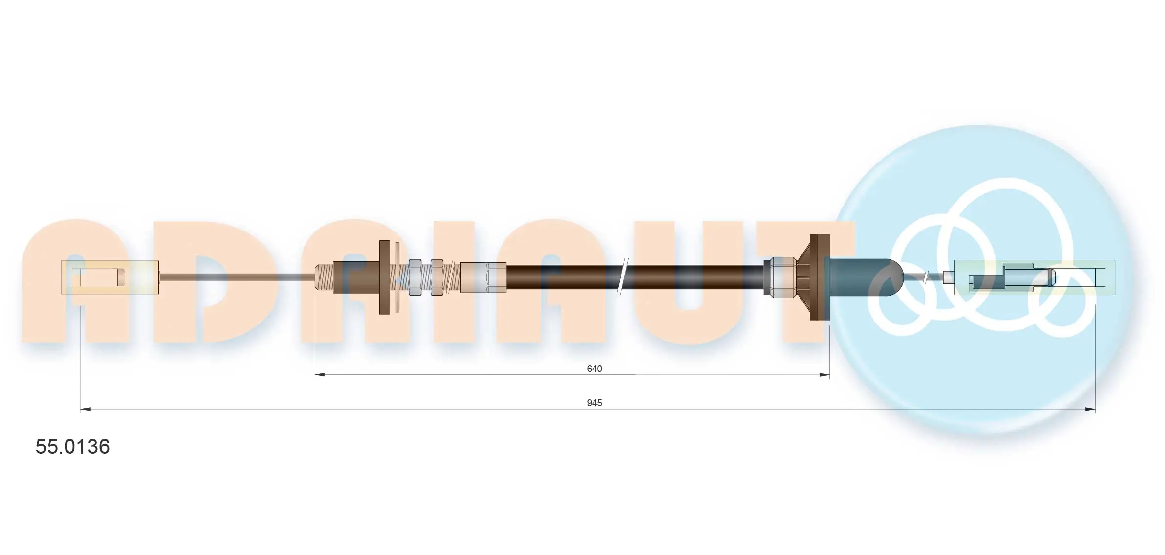 Трос зчеплення Formpart/Otoform 29721026S ціна, від 11.44 USD